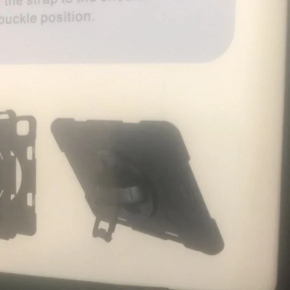 Miesherk IPad Pro 11 Case 2021 3rd Generation Red/Black Kickstand Shoulder Strap - Picture 3 of 3